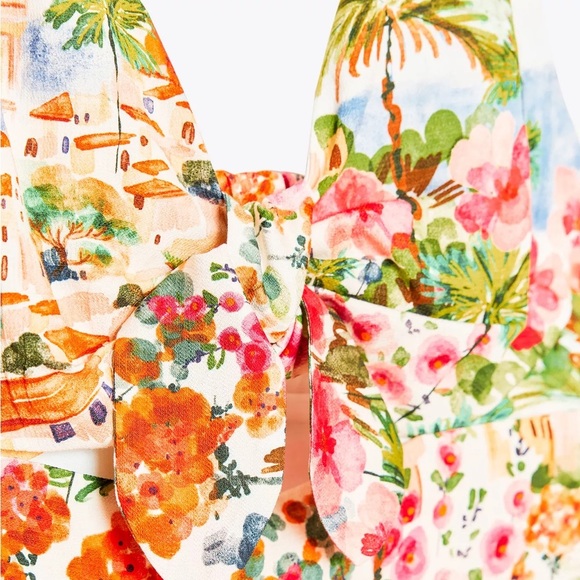 ZARA PRINTED KNOT TOP - Picture 10 of 15